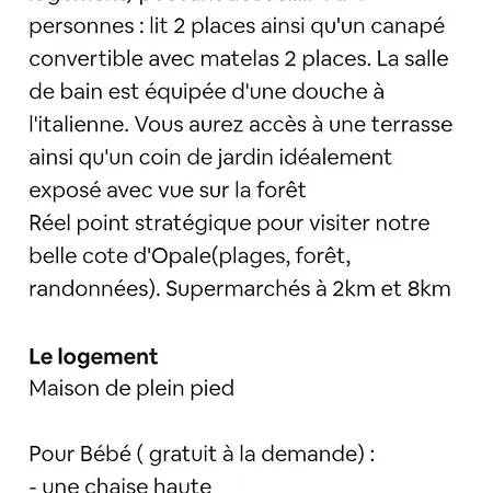 Maison Au Coeur De La Cote D'opale Сasa de vacaciones *