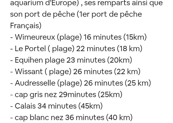 Maison Au Coeur De La Cote D'opale Hébergement de vacances